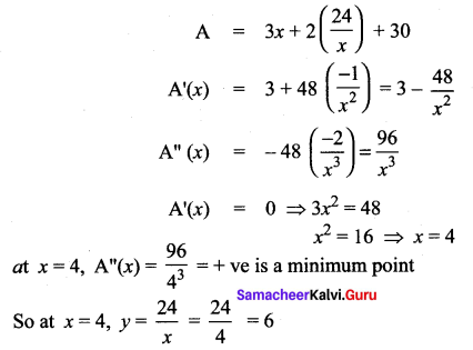 Samacheer Kalvi 12th Maths Solutions Chapter 7 Applications of Differential Calculus Ex 7.8 614