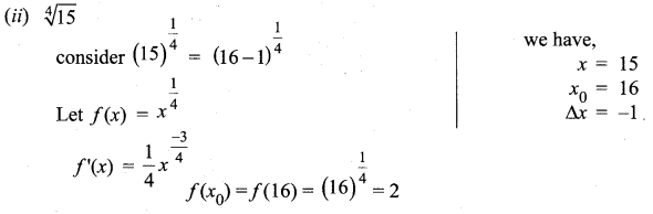Samacheer Kalvi 12th Maths Solutions Chapter 8 Differentials and Partial Derivatives Ex 8.1 5