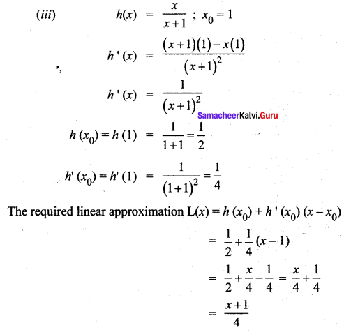 Samacheer Kalvi 12th Maths Solutions Chapter 8 Differentials and Partial Derivatives Ex 8.1 9