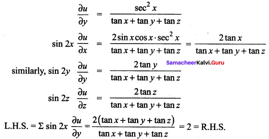 Samacheer Kalvi 12th Maths Solutions Chapter 8 Differentials and Partial Derivatives Ex 8.4 34
