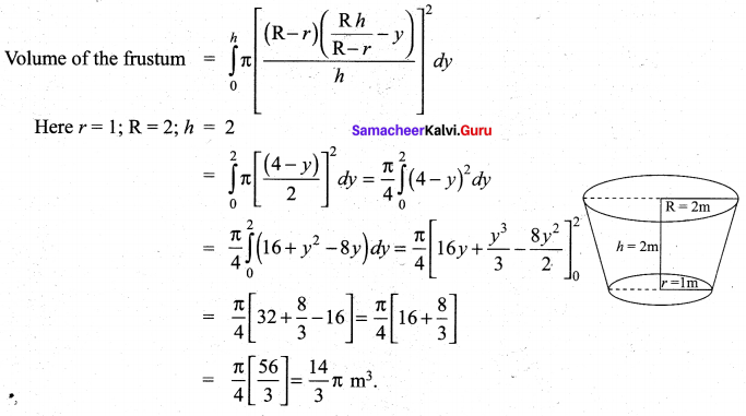 Samacheer Kalvi 12th Maths Solutions Chapter 9 Applications of Integration Ex 9.9 7
