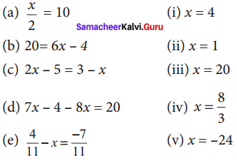 Samacheer Kalvi 8th Maths Solutions Term 2 Chapter 2 Algebra Ex 2.1 2