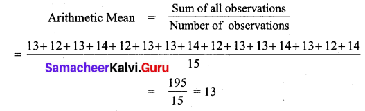 Samacheer Kalvi 7th Maths Solutions Term 3 Chapter 5 Statistics Ex 5.1 1