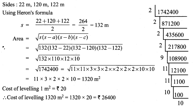 9th Maths Mensuration Exercise 7.1 Samacheer Kalvi