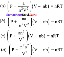 11th Chemistry Chapter 6 Book Back Answers Samacheer Kalvi