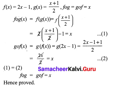 10th Maths Exercise 1.5 Samacheer Kalvi Chapter 1 Relations and Functions