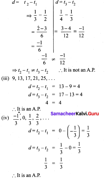 2.5 Maths Class 10 Samacheer Kalvi Chapter 2 Numbers and Sequences
