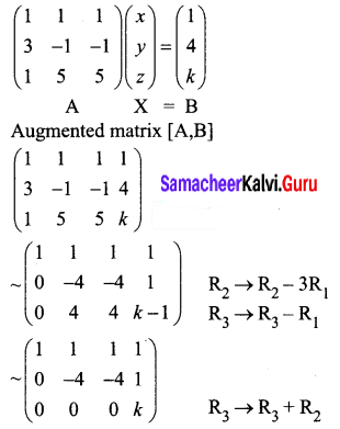 Samacheer Kalvi 12th Business Maths Solutions Chapter 1 Applications of Matrices and Determinants Miscellaneous Problems 4