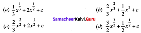 Samacheer Kalvi 12th Business Maths Solutions Chapter 2 Integral Calculus I Additional Problems 1