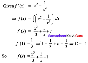 Samacheer Kalvi 12th Business Maths Solutions Chapter 2 Integral Calculus I Additional Problems 17