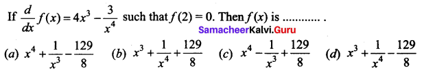 Samacheer Kalvi 12th Business Maths Solutions Chapter 2 Integral Calculus I Additional Problems 2