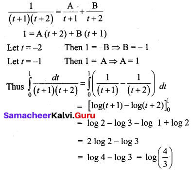 Samacheer Kalvi 12th Business Maths Solutions Chapter 2 Integral Calculus I Additional Problems 43