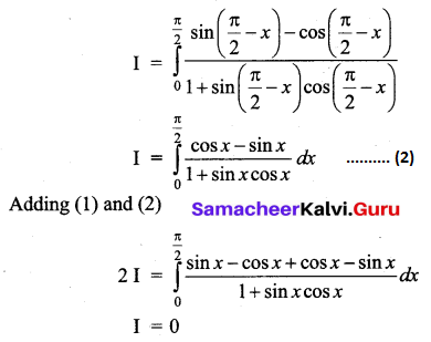 Samacheer Kalvi 12th Business Maths Solutions Chapter 2 Integral Calculus I Additional Problems 45