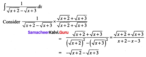 Samacheer Kalvi 12th Business Maths Solutions Chapter 2 Integral Calculus I Miscellaneous Problems Q1