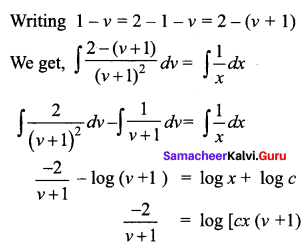 Samacheer Kalvi 12th Business Maths Solutions Chapter 4 Differential Equations Ex 4.3 Q2.2