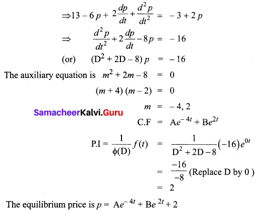Samacheer Kalvi 12th Business Maths Solutions Chapter 4 Differential Equations Ex 4.5 Q13