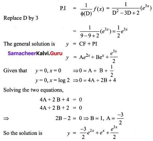 Samacheer Kalvi 12th Business Maths Solutions Chapter 4 Differential Equations Ex 4.5 Q8