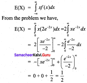 Samacheer Kalvi 12th Business Maths Solutions Chapter 6 Random Variable and Mathematical Expectation Miscellaneous Problems Q10.1