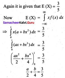 Samacheer Kalvi 12th Business Maths Solutions Chapter 6 Random Variable and Mathematical Expectation Miscellaneous Problems Q5.2