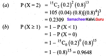Samacheer Kalvi 12th Business Maths Solutions Chapter 7 Probability Distributions Additional Problems III Q4