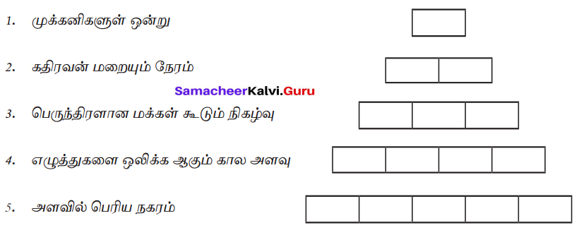 Samacheer Kalvi 7th Tamil Solutions Term 2 Chapter 1.5 இலக்கியவகைச் சொற்கள் - 7
