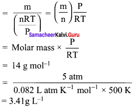 Samacheer Kalvi.Guru 11th Chemistry Chapter 6 Gaseous State