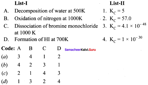 Samacheer Kalvi 11th Chemistry Solutions Chapter 8 Physical and Chemical Equilibrium-28