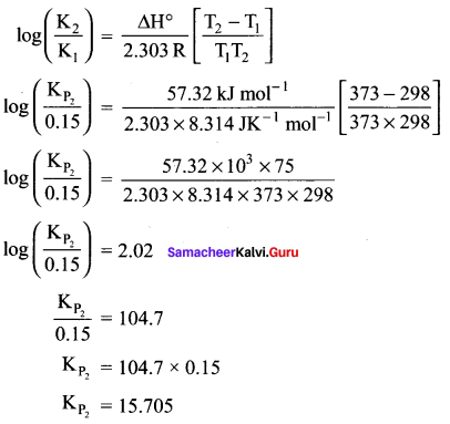 Samacheer Kalvi 11th Chemistry Solutions Chapter 8 Physical and Chemical Equilibrium-5