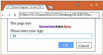 Samacheer Kalvi 11th Computer Applications Solutions Chapter 15 Control Structure in JavaScript img 4