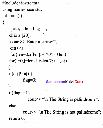 Samacheer Kalvi 11th Computer Science Solutions Chapter 12 Arrays and Structures 10