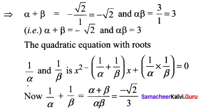 Samacheer Kalvi 11th Maths Solutions Chapter 2 Basic Algebra Ex 2.4 3