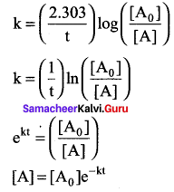 12th Chemistry Chapter 7 Book Back Answers Samacheer Kalvi