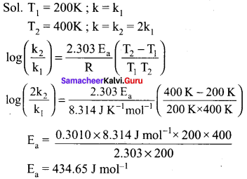 Chemistry Class 12 Samacheer Kalvi