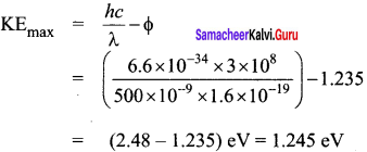 Samacheer Kalvi 12th Physics Solutions Chapter 7 Dual Nature of Radiation and Matter-15