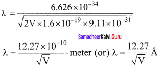 Samacheer Kalvi 12th Physics Solutions Chapter 7 Dual Nature of Radiation and Matter-33