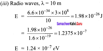 Samacheer Kalvi 12th Physics Solutions Chapter 7 Dual Nature of Radiation and Matter-39