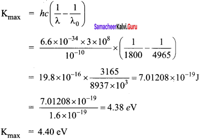 Samacheer Kalvi 12th Physics Solutions Chapter 7 Dual Nature of Radiation and Matter-45