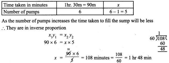 Samacheer Kalvi 7th Maths Solutions Term 1 Chapter 4 Direct and Inverse Proportion Ex 4.2 1