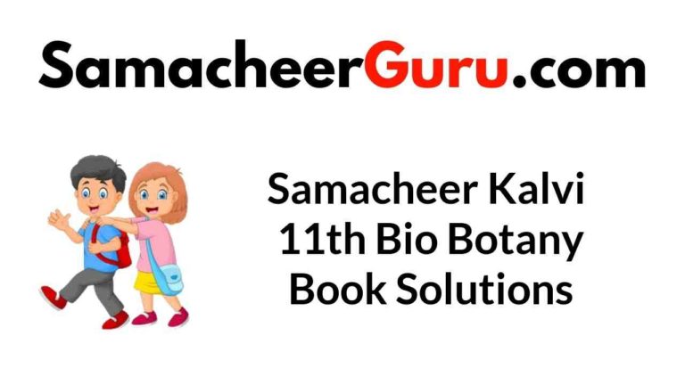 Samacheer Kalvi 11th Bio Botany Book Solutions Answers Guide