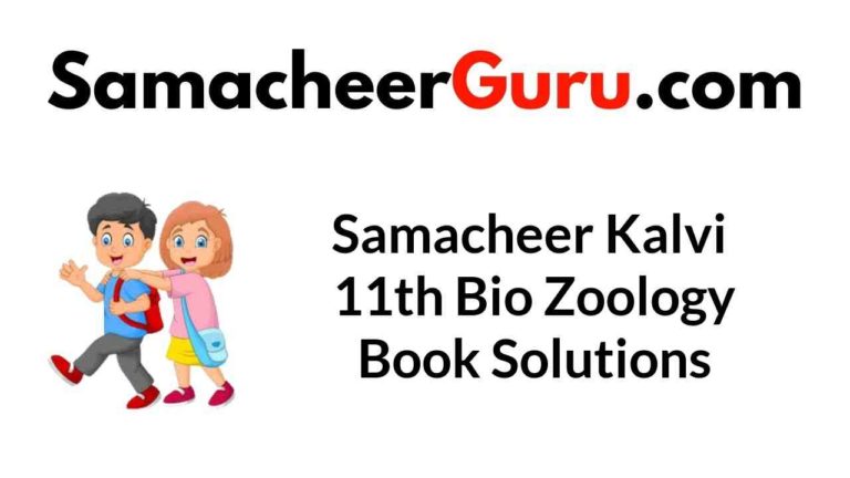 Samacheer Kalvi 11th Bio Zoology Book Solutions Answers Guide