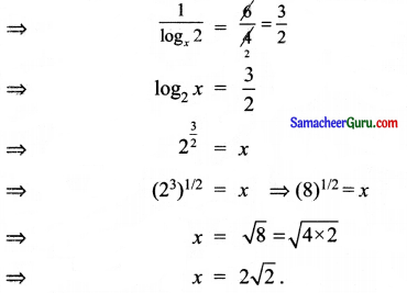 Samacheer Kalvi 11th Maths Solutions Chapter 2 அடிப்படை இயற்கணிதம் Ex 2.12 10