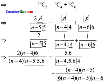 Samacheer Kalvi 11th Maths Solutions Chapter 4 சேர்ப்பியல் மற்றும் கணிதத் தொகுத்தறிதல் Ex 4.5 10