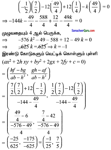 Samacheer Kalvi 11th Maths Solutions Chapter 6 இருபரிமாண பகுமுறை வடிவியல் Ex 6.4 19