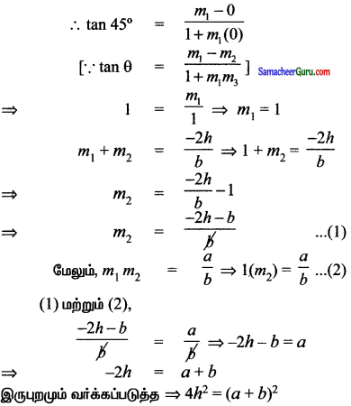 Samacheer Kalvi 11th Maths Solutions Chapter 6 இருபரிமாண பகுமுறை வடிவியல் Ex 6.4 24