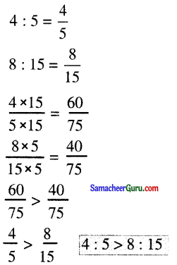 Samacheer Kalvi 6th Maths Guide Term 1 Chapter 3 விகிதம் மற்றும் விகித சமம் Ex 3.2 3