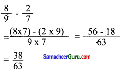 Samacheer Kalvi 6th Maths Guide Term 3 Chapter 1 பின்னங்கள் Ex 1.1 5